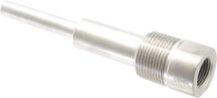 Alloy Engineering - 6 Inch Overall Length, 1 Inch Thread, 304 Stainless Steel Standard Thermowell - 4-1/2 Inch Insertion Length - Exact Tool & Supply