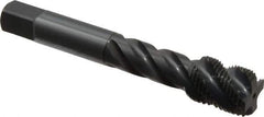 OSG - 5/8-18 UNF 4 Flute 3B Bottoming Spiral Flute Tap - Vanadium High Speed Steel, Oxide Finish, 3-13/16" OAL, Right Hand Flute, Right Hand Thread, H3 - Exact Tool & Supply