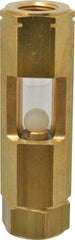 LDI Industries - 1/2" Thread, 4-5/8" OAL, Inline Sight Glass & Flow Sight - 380 Max psi, 1/2-14 Thread - Exact Tool & Supply