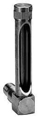 LDI Industries - 1-3/8 Inch Long Sight, 1/8 Inch Thread Size, Buna-N Seal Long Elbow, Vented Oil-Level Indicators and Gauge - 2-3/8 Inch Length to Center of Base - Exact Tool & Supply