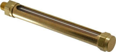 LDI Industries - 4-1/4 Inch Long Sight, 1/8 Inch Thread Size, Buna-N Seal Straight to Male Thread, Vented Oil-Level Indicators and Gauge - 5-13/16 Inch Length - Exact Tool & Supply