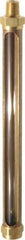 LDI Industries - 7-1/2 Inch Long Sight, 1/4 Inch Thread Size, Buna-N Seal Straight to Male Thread, Vented Oil-Level Indicators and Gauge - Exact Tool & Supply