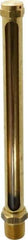 LDI Industries - 7-1/2 Inch Long Sight, 1/2 Inch Thread Size, Buna-N Seal Straight to Male Thread, Vented Oil-Level Indicators and Gauge - Exact Tool & Supply
