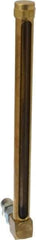 LDI Industries - 7-1/4 Inch Long Sight, 1/4 Inch Thread Size, Buna-N Seal Union Coupling, Vented Oil-Level Indicators and Gauge - 8-3/8 Inch Length to Center of Base - Exact Tool & Supply