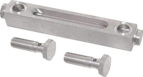 LDI Industries - 1/2-20 Thread, 3-1/2 Inch Sight Length, Closed Circuit Liquid Level Sight Gauge - 5 Inch Length to Center of Base, 6-5/8 Inch Overall Length, Buna-N Seal - Exact Tool & Supply