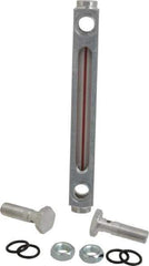 LDI Industries - 1/2-20 Thread, 4-1/2 Inch Sight Length, Closed Circuit Liquid Level Sight Gauge - 6 Inch Length to Center of Base, 7-5/8 Inch Overall Length, Buna-N Seal - Exact Tool & Supply