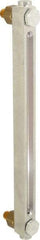 LDI Industries - 1/4-18 Thread, 10-1/2 Inch Sight Length, 270 Max psi, Closed Circuit Liquid Level Sight Gauge with Pipe Adapter - 12 Inch Length to Center of Base, 13-5/8 Inch Overall Length, Buna-N Seal - Exact Tool & Supply