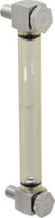LDI Industries - 1/2-20 Thread, 5-9/32 Inch Sight Length, 125 Max psi, Closed Circuit Liquid Level Rigid Plastic Sight Gauge - 7 Inch Length to Center of Base, Buna-N Seal, 70° Working Temp, 225°F Max - Exact Tool & Supply