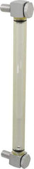 LDI Industries - 1/2-20 Thread, 8-9/32 Inch Sight Length, 125 Max psi, Closed Circuit Liquid Level Rigid Plastic Sight Gauge - 10 Inch Length to Center of Base, Buna-N Seal, 70° Working Temp, 225°F Max - Exact Tool & Supply