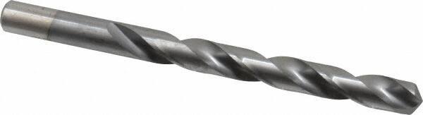 Chicago-Latrobe - 27/64" 135° High Speed Steel Jobber Drill - TiCN Finish, Right Hand Cut, Spiral Flute, Straight Shank, 5-3/8" OAL, Split Point - Exact Tool & Supply