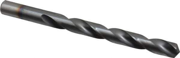 Chicago-Latrobe - 29/64" 135° High Speed Steel Jobber Drill - TiCN Finish, Right Hand Cut, Spiral Flute, Straight Shank, 5-5/8" OAL, Split Point - Exact Tool & Supply