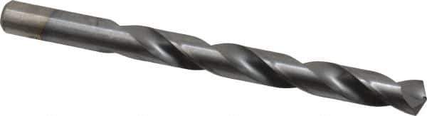 Chicago-Latrobe - 15/32" 135° High Speed Steel Jobber Drill - TiCN Finish, Right Hand Cut, Spiral Flute, Straight Shank, 5-3/4" OAL, Split Point - Exact Tool & Supply