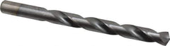 Chicago-Latrobe - 15/32" 135° High Speed Steel Jobber Drill - TiCN Finish, Right Hand Cut, Spiral Flute, Straight Shank, 5-3/4" OAL, Split Point - Exact Tool & Supply