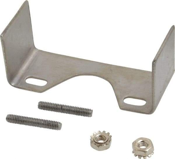 Ashcroft - 1/4 Thread, 2-1/2 Dial Diameter, Stainless Steel Case Material, U-Clamp Pressure Gauge Mounting Kit - 1% Accuracy, 316 Material Grade - Exact Tool & Supply