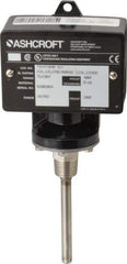 Ashcroft - 75 to 205°F, Watertight Single Setpoint Temp Switch - 4 Inch Rigid Stem - Exact Tool & Supply