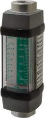 Hedland - 1/2" NPTF Port Water-Based Liquid Flowmeter - 3000 Max psi, 1 to 15 GPM, Anodized Aluminum - Exact Tool & Supply