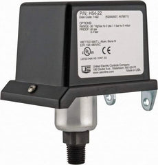United Electric Controls - 30 to 0" Hg VAC Adjustable Range, General Purpose Diaphragm - 1/4 Thread - Exact Tool & Supply