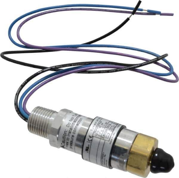 United Electric Controls - 1,500 Max psi, Compact Cylindral Pressure Switch - 1/4 Thread - Exact Tool & Supply