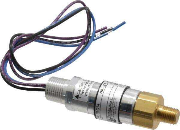 United Electric Controls - 8,000 Max psi, Compact Cylindral Pressure Switch - 1/4 Thread - Exact Tool & Supply