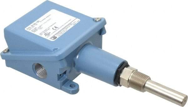 Made in USA - 0 to 225°F, Watertight Temp Switch - 1/2 x 1-7/8 Stem, 10 Resolution - Exact Tool & Supply