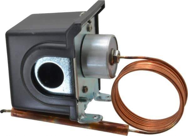 Made in USA - 50 to 300°F, General Service Temp Switch - 10 Resolution, 3/8 x 4-1/2 Bulb - Exact Tool & Supply