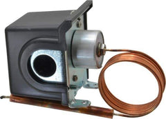 Made in USA - 50 to 300°F, General Service Temp Switch - 10 Resolution, 3/8 x 4-1/2 Bulb - Exact Tool & Supply