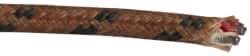 Thermo Electric - Thermocouple Probe Wire, J Calibration - Fiberglass (G), 20 Wire Gauge - Exact Tool & Supply