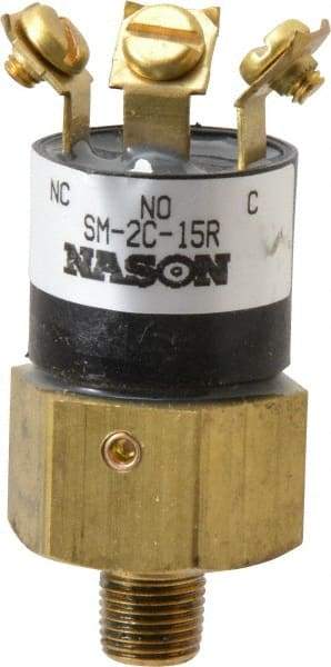 Nason - 15 Max psi, Low Pressure Vacuum Switches - 1/8 Thread - Exact Tool & Supply