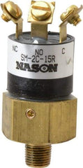 Nason - 15 Max psi, Low Pressure Vacuum Switches - 1/8 Thread - Exact Tool & Supply