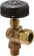 Conbraco - 350 psi Working Pressure, 125 Max psi, Bronze Liquid Level Gage Glass - 350°F Max Operating Temp, 3/8 Inch Thread, EPDM Seal - Exact Tool & Supply