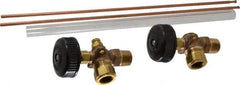 Conbraco - 350 psi Working Pressure, 125 Max psi, Bronze Liquid Level Gage Glass - 350°F Max Operating Temp, 1/2 Inch Thread, EPDM Seal - Exact Tool & Supply