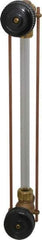 Conbraco - 400 psi Working Pressure, 200 Max psi, Bronze Liquid Level Gage Glass - 400°F Max Operating Temp, 1/2 Inch Thread, EPDM Seal - Exact Tool & Supply