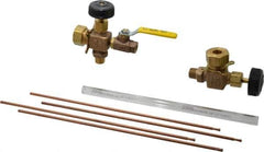 Conbraco - 400 psi Working Pressure, 250 Max psi, Bronze Liquid Level Gage Glass - 400°F Max Operating Temp, 1/2 Inch Thread, PTFE Seal - Exact Tool & Supply