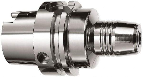 Accupro - HSK63A Taper Shank, 20mm Hole Diam, Hydraulic Tool Holder/Chuck - 42mm Nose Diam, 90mm Projection, 37.8mm Clamp Depth, 25,000 RPM - Exact Tool & Supply