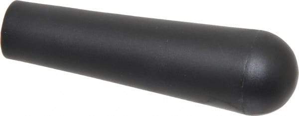 Gibraltar - 3/8-16 Hole, 0.51" Deep Hole, Polypropylene, Female Insert Tapered Knob - 3.85 OAL, 19/25" Base Diam, Black, 1.11" Head Diam - Exact Tool & Supply