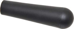 Gibraltar - 3/8-16 Hole, 0.51" Deep Hole, Polypropylene, Female Insert Tapered Knob - 3.85 OAL, 19/25" Base Diam, Black, 1.11" Head Diam - Exact Tool & Supply