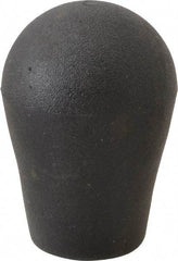 Gibraltar - 3/8-16, 3/8-24, 1/2-13, 1/2-20, M10, M12 Hole, 0.71" Deep Hole, TPE Overmolded Soft Touch, Self Fixing Hole Tapered Knob - 2 OAL, 3/4" Base Diam, Black, 1.38" Head Diam - Exact Tool & Supply