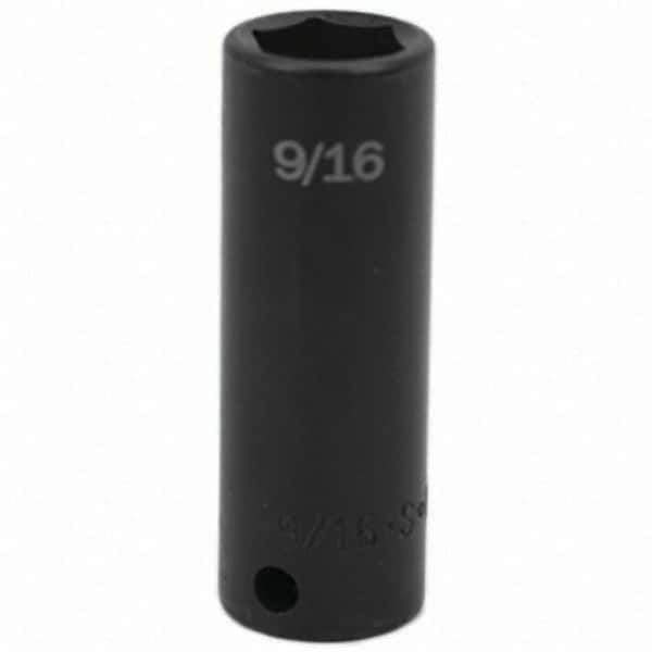 SK - Impact Socket - 3/8"DR 9/16" DEEP IMPACT SOCKET - Exact Tool & Supply