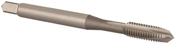 OSG - #10-32 UNF, 3 Flute, Bright Finish, Vanadium High Speed Steel Spiral Point Tap - Plug Chamfer, Right Hand Thread, 2-3/8" OAL, 7/8" Thread Length, 0.194" Shank Diam, 2B Class of Fit - Exact Tool & Supply