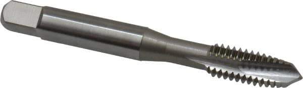 OSG - 5/16-18 UNC, 3 Flute, Bright Finish, Vanadium High Speed Steel Spiral Point Tap - Plug Chamfer, Right Hand Thread, 2-23/32" OAL, 1-1/8" Thread Length, 0.318" Shank Diam, 3B Class of Fit - Exact Tool & Supply