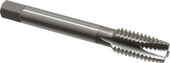 OSG - 1/2-13 UNC, 3 Flute, Bright Finish, Vanadium High Speed Steel Spiral Point Tap - Plug Chamfer, Right Hand Thread, 3-3/8" OAL, 1-21/32" Thread Length, 0.367" Shank Diam, 3B Class of Fit - Exact Tool & Supply
