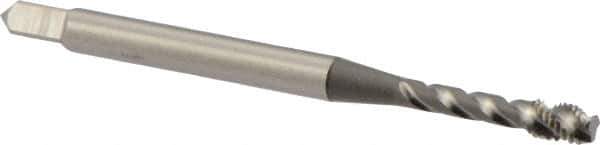 OSG - M3x0.50 Metric Coarse 3 Flute 6H Modified Bottoming Spiral Flute Tap - Vanadium High Speed Steel, Bright Finish, 1-15/16" OAL, Right Hand Flute, Right Hand Thread, D3 - Exact Tool & Supply