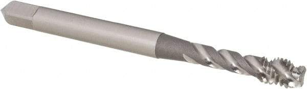 OSG - M5x0.80 Metric Coarse 3 Flute 6H Modified Bottoming Spiral Flute Tap - Vanadium High Speed Steel, Bright Finish, 2-3/8" OAL, Right Hand Flute, Right Hand Thread, D4 - Exact Tool & Supply
