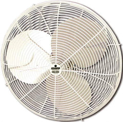 Schaefer Ventilation Equipment - 24" Blade, 1/4 hp, 5,100 Max CFM, Single Phase Non-Oscillating Fan - 3/2.2 Amps, 115 Volts, 2 Speed - Exact Tool & Supply