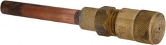 Parker - 500 Max psi, 1/4 Tube Outside Diameter, Extended Copper Tube Access Valve - Exact Tool & Supply