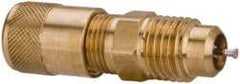 Parker - 1/8-27 Male Pipe, 500 Max psi, 1/8 Tube OD, Male Connector Access Valve - Brass - Exact Tool & Supply