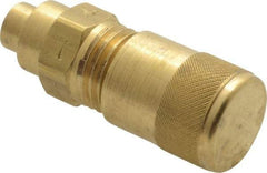 Parker - 500 Max psi, 3/16-3/8 Tube OD, 3 Way Solder Connector Access Valve - Brass - Exact Tool & Supply