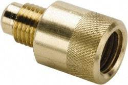 Parker - 1/4" Tube OD Access Valve Refrigerant Adapter - For Parker Brass Access Valves - Exact Tool & Supply