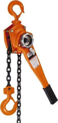 Value Collection - 3,000 Lb Lifting Capacity, Lever Hoist - Made from Chain, 55 Lb Avg Pull to Lift Rated Load - Exact Tool & Supply
