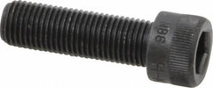 Made in USA - 3/8-24 UNF Hex Socket Drive, Socket Cap Screw - Alloy Steel, Black Oxide Finish, Fully Threaded, 1-1/4" Length Under Head - Exact Tool & Supply